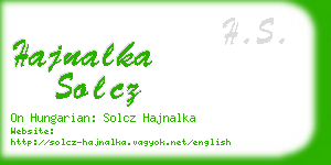 hajnalka solcz business card